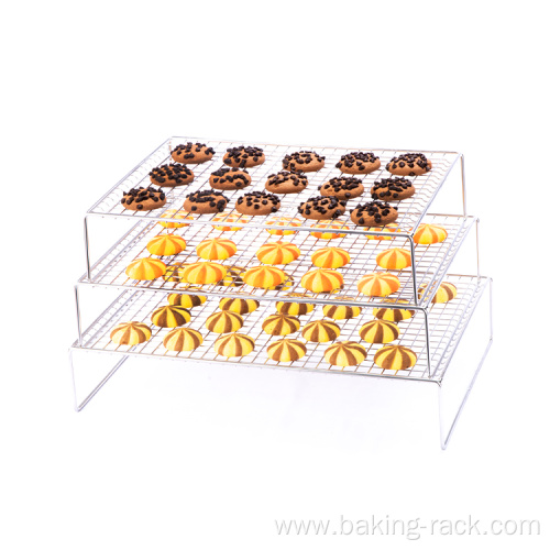 3-layer bread cake baking vegetable draining baking rack